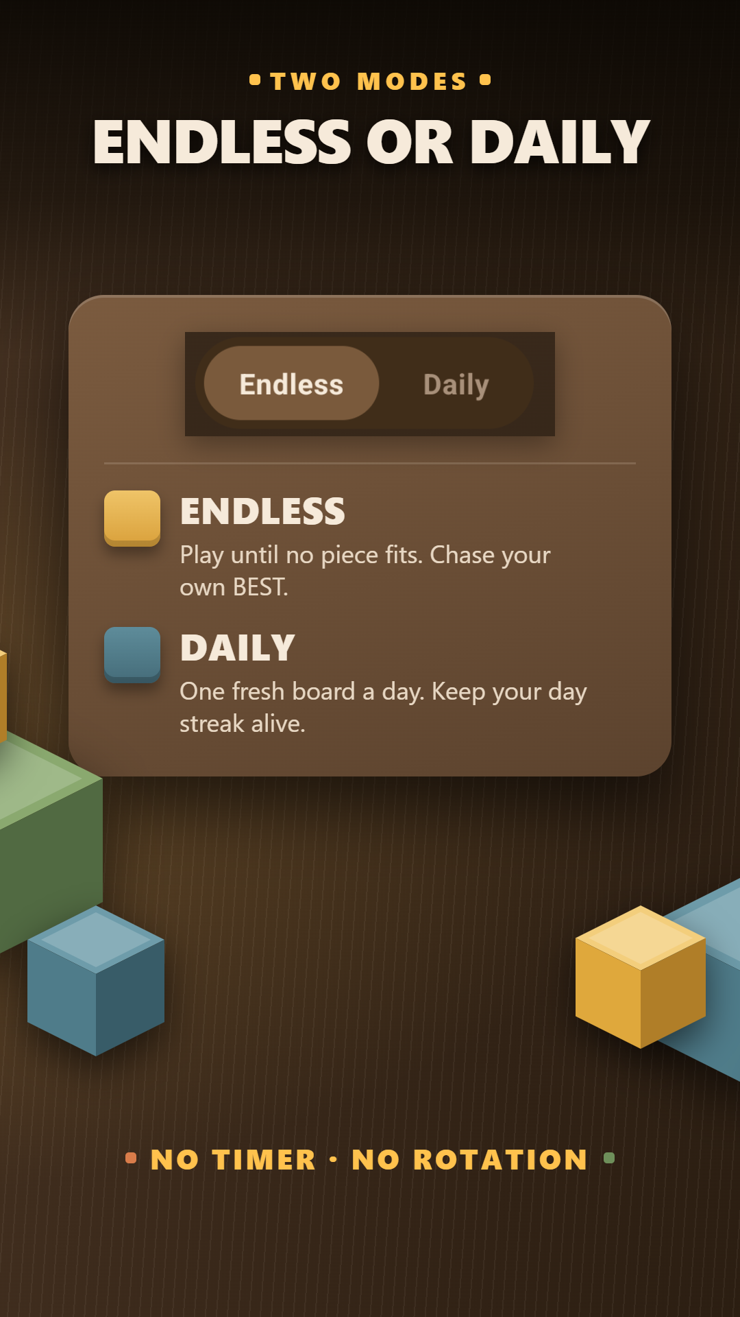 The Endless and Daily mode switch